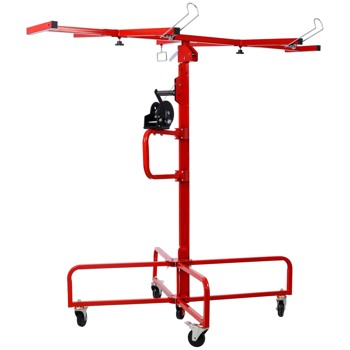 Drywall Lift Panel 13' Lift Drywall Panel Hoist Jack Lifter Jack Rolling Caster Wheel