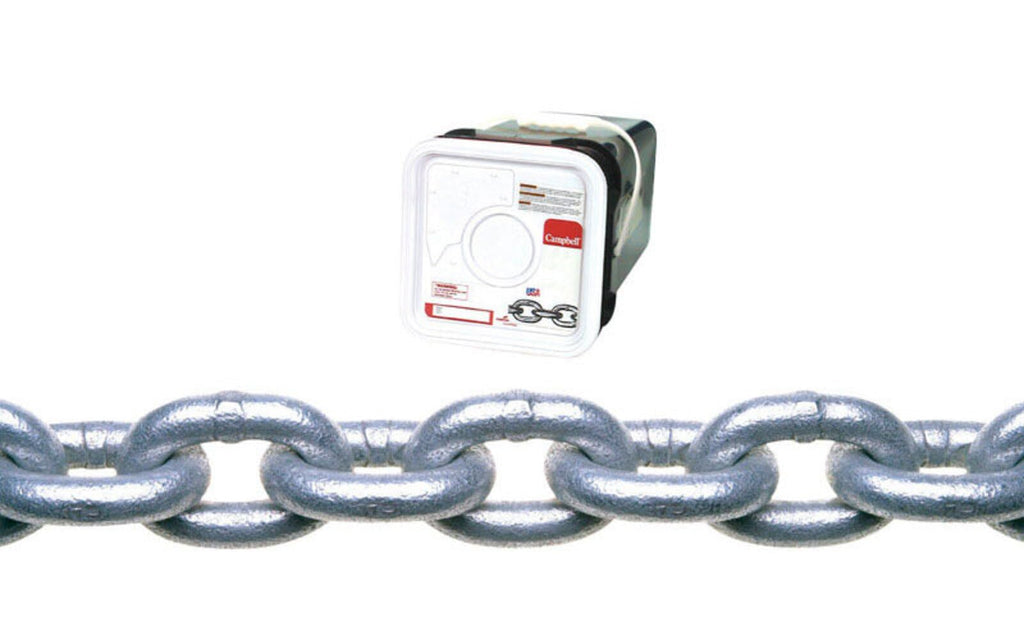 Campbell Chain 1/4 in. Oval Link Carbon Steel Proof Coil Chain 1/4 in. Dia. x 100 ft. L - Total Qty: 1; Each Pack Qty: 1
