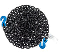 Mytee Products 2 Pack 3/8" x 10' G100 High Grade Transportation Chain w/Grab Hooks, 8800 lbs WLL