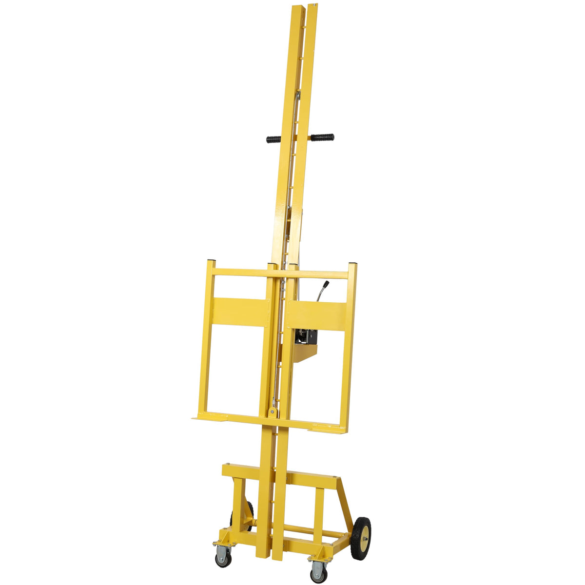 【LuckyNote】Drywall panel lift for walls, Load capacity 150LBS Heavy Duty Drywall Lifter, Use for drywall, OSB, plywood, insulation, cement board. Yellow Color,100 Inch Height