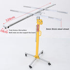 Drywall Lift, Stable and Durable with Casters Drywall Lifter Can Be Locked by Casters Sheetrock Lift Easy to Operate Convenient and Labor-Saving Woodworking Construction Tools(3M)