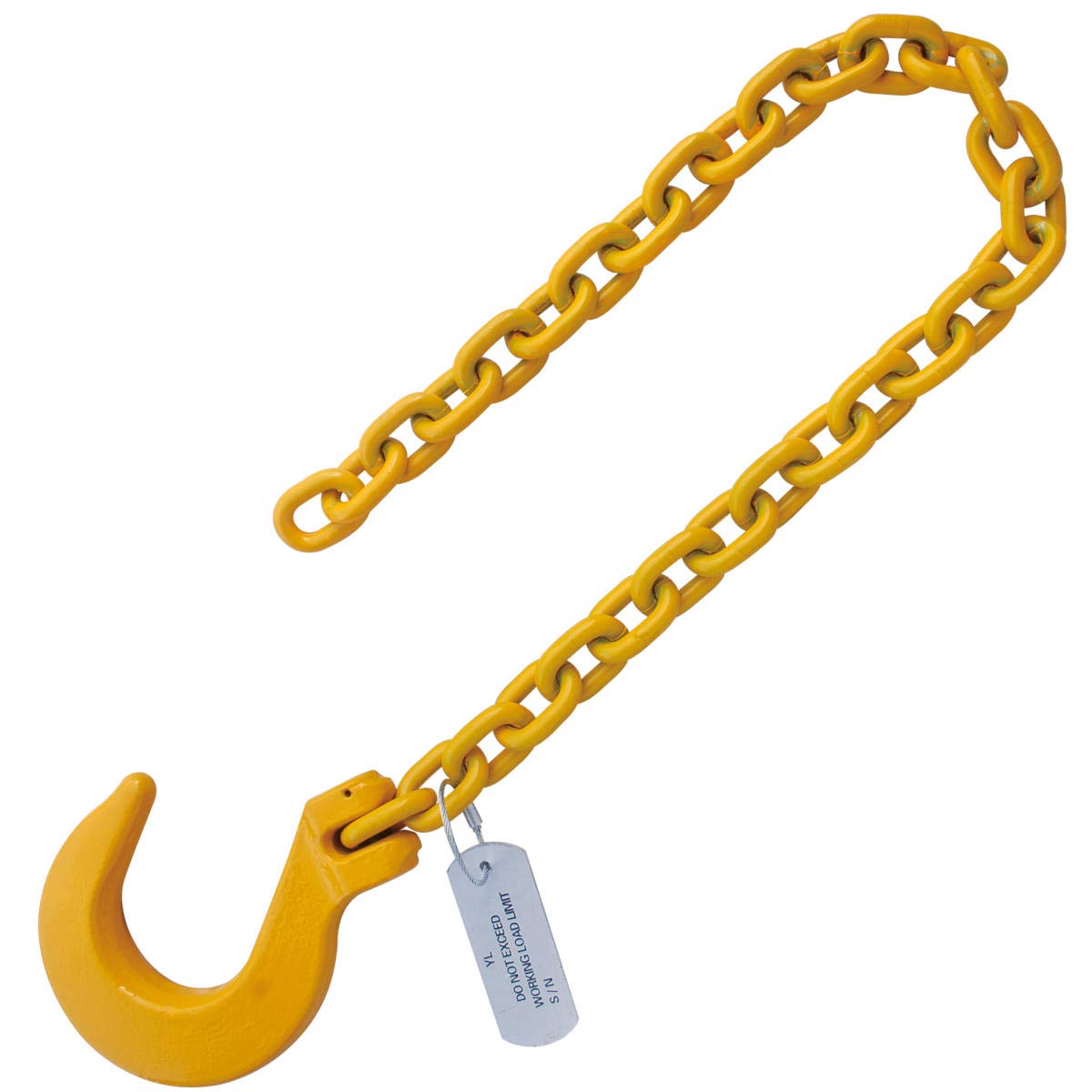 1/2"x8' Grade 80 Foundry Hook Recovery Chain G80 with Grab Hook End WLL 12000 LBS