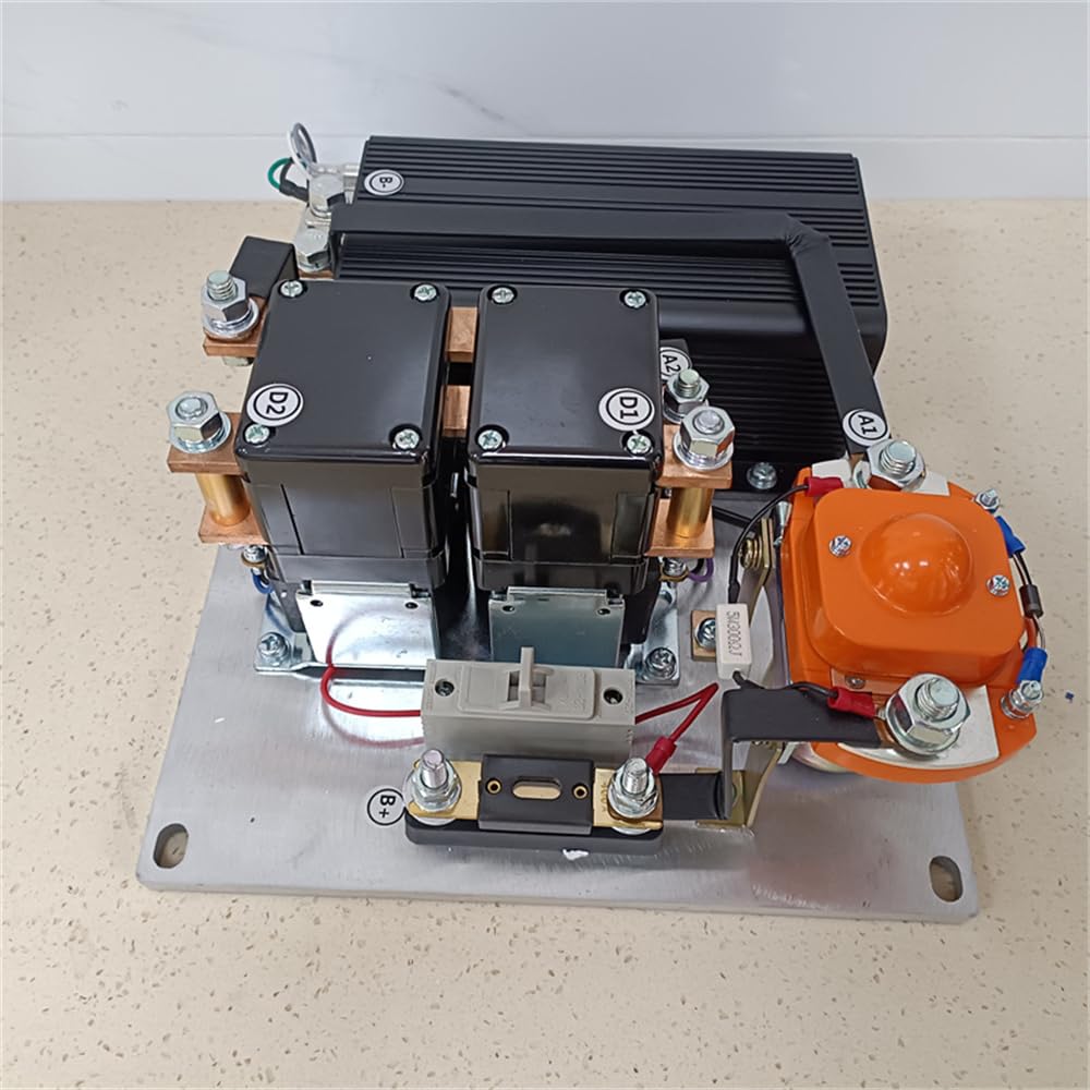 Electric Vehicle Golf Cart Forklift Truck 72V 400A Motor Speed Controller Assembly 1205M 72 Volt 400 Amp with 803 Battery Gauge GE304 Reversing Contactor 0-5K Throttle Pedal (72V)