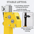 Drywall Lift Panel Hoist Jack Lifter with Lockable Wheels, Foldable Commercial Equipment for Building and Construction, High Weight Capacity