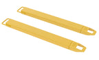 Vestil FE-4-48 Steel Fork Extensions 4 in. x 48 in. 4000 Lb. Capacity Yellow