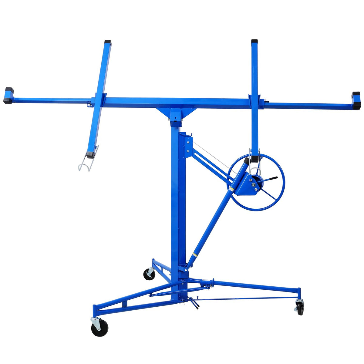 Drywall Lift Panel 11' Lift Drywall Panel Hoist Jack Lifter Blue Sturdy Welded Steel Construction Home & Commercial Use Versatile
