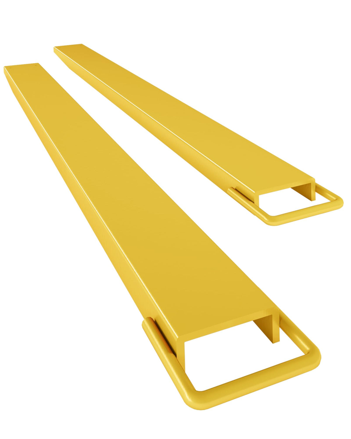 Pallet Fork Extensions for Forklifts, 96 Inch Length 4.5 Inch Width Heavy Duty Sliding Forklift Extensions, 1 Pair Forklift Extensions, Orange