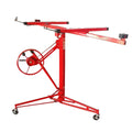 Plasterboard Lifter Height Adjustable Good Load-bearing with Castors Detachable Multi-Function Drywall Lift Plasterboard Panel Rolling Lifter Gadget (Metal)