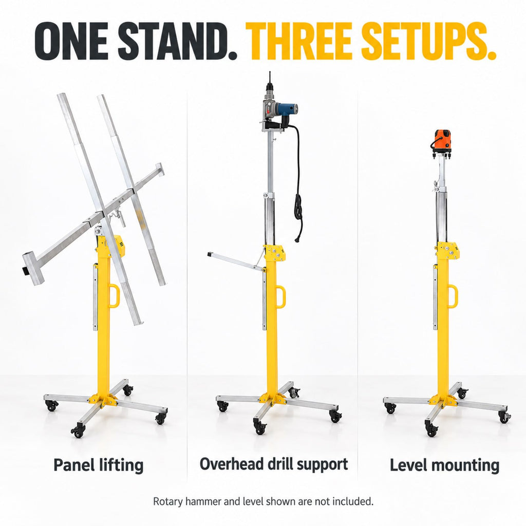 Drywall Lift, 110LBS(50kg) Sheetrock Hoist for Ceiling 5m