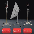 Drywall Jack Lift, Sheetrock Lift Drywall Lift Adjustable Telescopic Arm Can Be Locked by Casters Easy to Operate Convenient and Labor-Saving Air Conditioning Light Installation to,4.1M