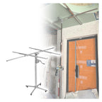 JYHHCYS Heavy Duty Sheetrock Jack with Wheels, Rolling Panel Hoist Jack Easy to Move, Adjustable Telescopic Drywall Hoist for Garage Home Renovation(Max H 3.7m/12.1ft)