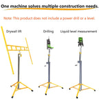 Three in One Drywall Lift Manual and Electric Dual Purpose 10.5/12.1/13.4FT Max Height Drywall Lift Panel Stable Lifting for Ceiling and Walls Tools Sheetrock Lifter Tool(12.1FT)