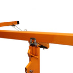 Heavy-Duty Drywall Lift, 16ft Ceiling Hoist, 150lbs Capacity, Steel Construction, Foldable with 4" Casters, Easy Assembly, for Commercial/Home Use