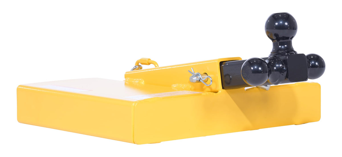 Vestil FTTM-2 Steel Fork Lift Hitch Attachment 20-9/16 in x 14-1/2 in x 8-1/16 in 1500 Lb. Capacity Yellow