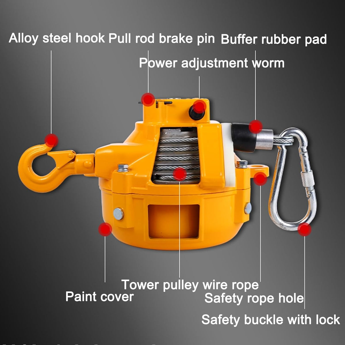 Spring Balancer Tool Balancer with Wire Rope and Hook for Workshop and Automotive Equipment (Size : 40-50kg)