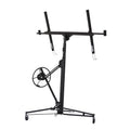 FORRTY Drywall Lift, Drywall Panel Hoist, Rolling Panel Hoist, Jack Lifter Sheetrock Drywall Lift Panel Hoist With Rolling Caster Wheel 16ft Adjustable Telescopic Arm(Color:Yellow)