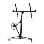FORRTY Drywall Lift, Drywall Panel Hoist, Rolling Panel Hoist, Jack Lifter Sheetrock Drywall Lift Panel Hoist With Rolling Caster Wheel 16ft Adjustable Telescopic Arm(Color:Yellow)