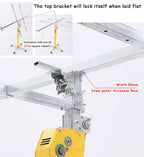 Drywall Lift Heavy Duty Drywall Lifter Panel Hoist, Saving Labor Plasterboard Lifter Ceiling, Sheetrock Lifting Tool with Lockable Wheels, for Garage, Home(3.0 m(10ft))