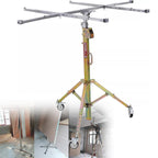 Commercial Drywall Lifter, Heavy Duty Drywall Lifter, House Construction Drywall Panel Lifting Jack Tool with 4 Inch Casters Rolling Locking, Suitable for Construction, Industry ()