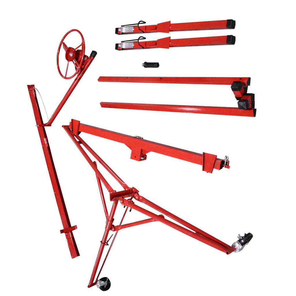 waltyotur 16Ft Red Drywall Panel Hoist with Caster
