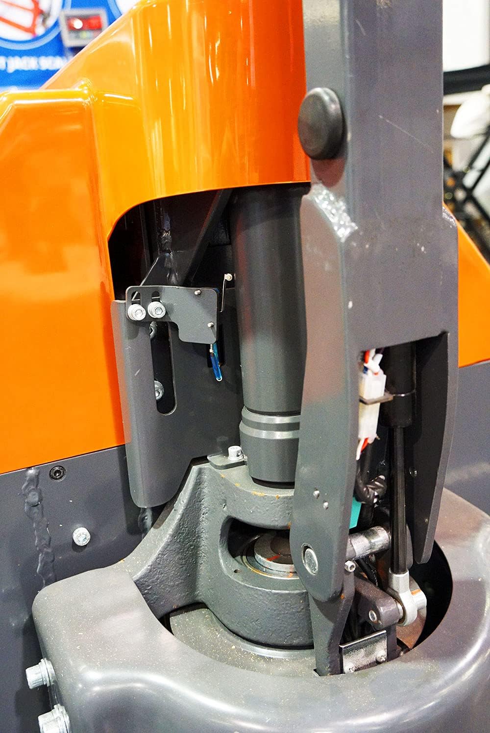 PEC Electric Powered Walkie Pallet Truck, Heavy Duty Lift Pump with Built-in Battery Forklift, 3300lbs Capacity