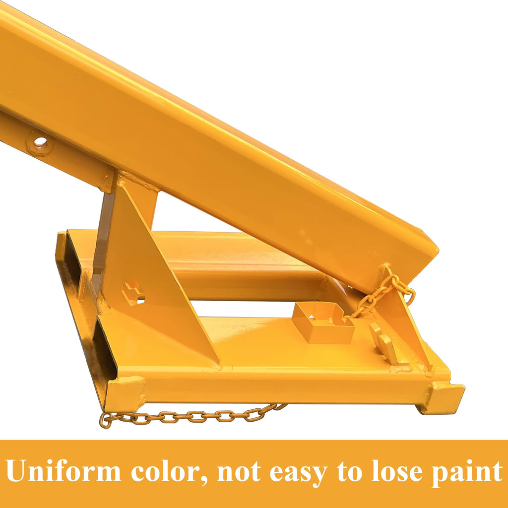 Forklift Jib Boom Crane 6600lbs Capacity Telescoping Mobile Crane Industrial Adjustable Forklift Lifting Hoist Truss Jib Boom Hook Manual Telescopic 63in-98in for Warehouse & Factories