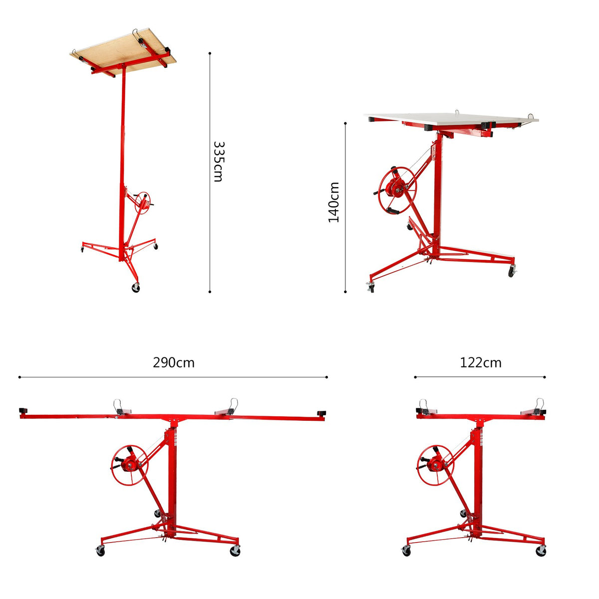 Heavy Duty Drywall Lift,Plaster Board Panel Hoist Jack Tool with 70kg Lifting Capacity,Ideal for Construction and Renovation Projects