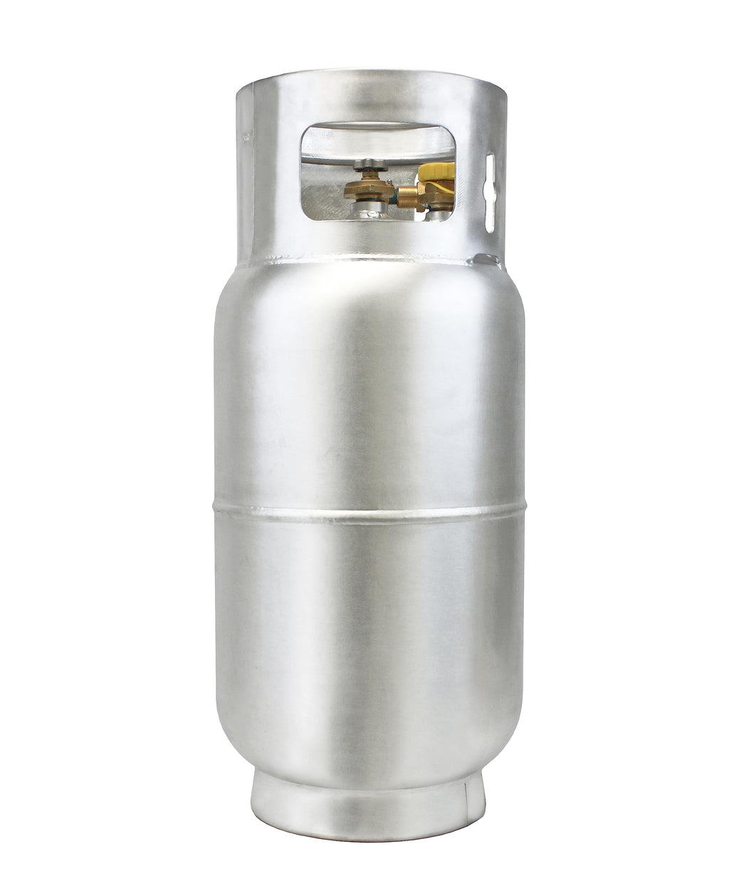 Flame King 33.5lb Aluminum Forklift Propane Tank with Gauge, DOT and TC Compliant, Lightweight, Rugged-Designed