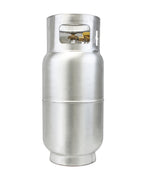 Flame King 33.5lb Aluminum Forklift Propane Tank with Gauge, DOT and TC Compliant, Lightweight, Rugged-Designed