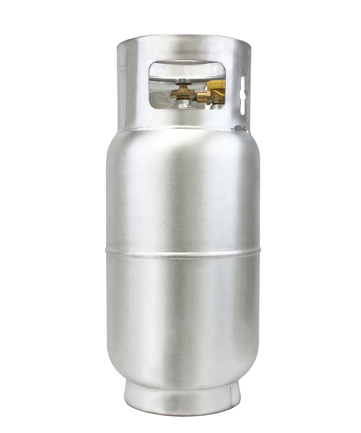 Flame King 33.5lb Aluminum Forklift Propane Tank with Gauge, DOT and TC Compliant, Lightweight, Rugged-Designed
