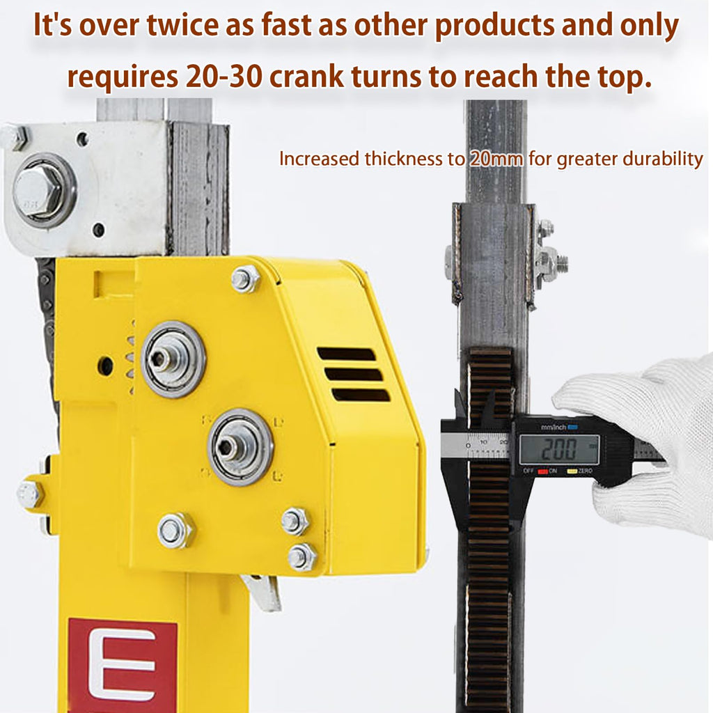 4M Drywall Lift, Manual Electric Dual Power Sheetrock Jack for Ceiling Walls, Stable Panel Lifter with Smooth Height Adjustment, Labor Saving Construction Tool for Contractors