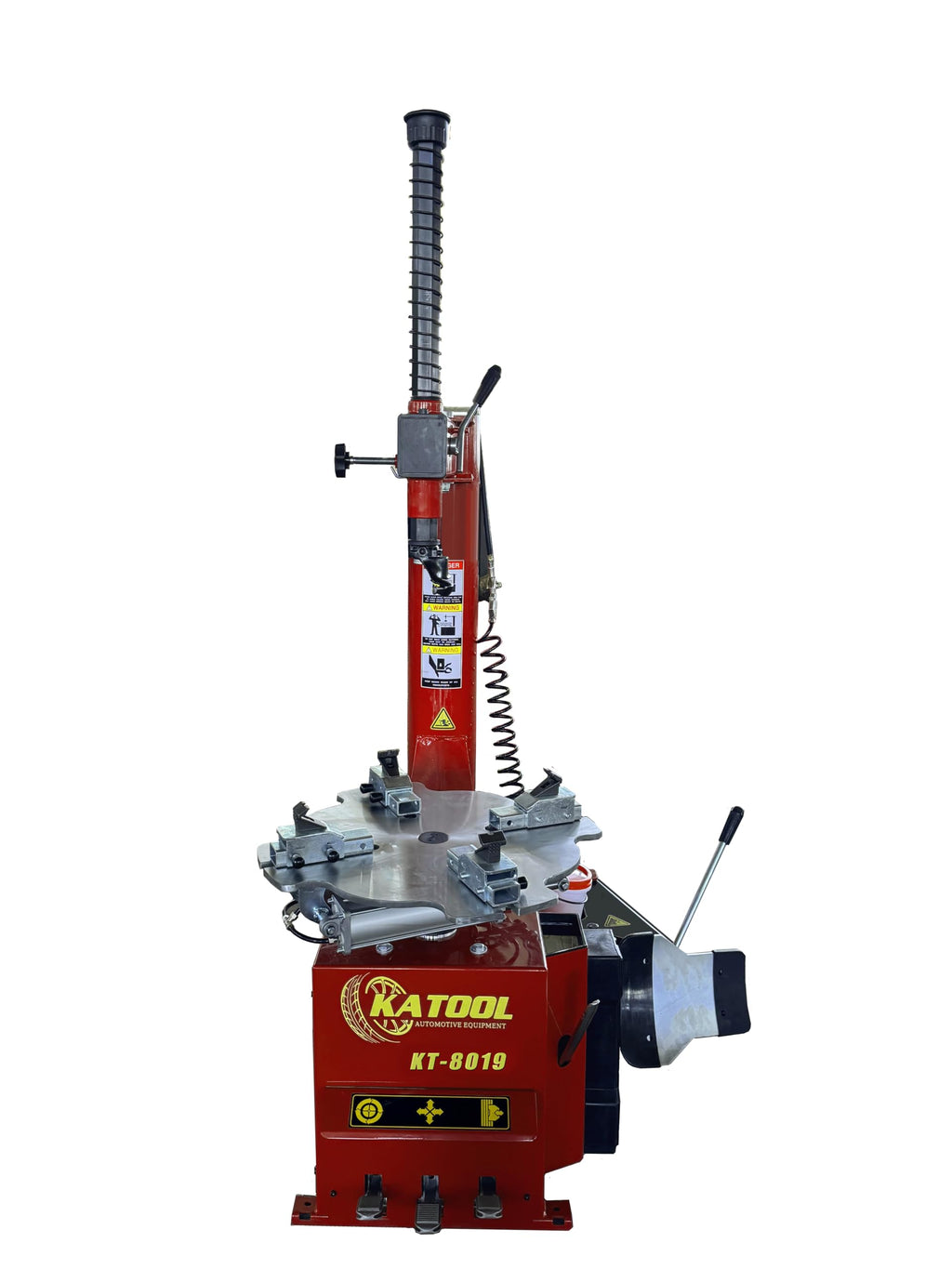 KT-T8019 Dual-System Changer Machine and KT-710 Portable Wheel Balancer for Car and Motorcycle Fits Tire Size 10-21", Motorcycle Inner Rim Diameter 6-24", with 2 Sets of Adapters