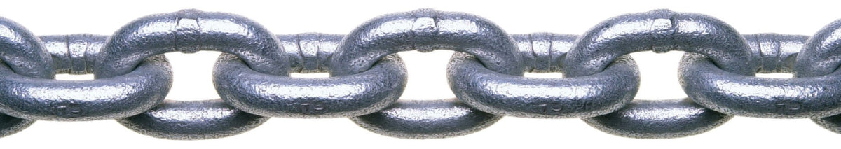 Campbell 0143436 System 3 Grade 30 Low Carbon Steel Proof Coil Chain in Square Pail, Hot Galvanized, 1/4" Trade, 0.26" Diameter, 100' Length, 1300 lbs Load Capacity