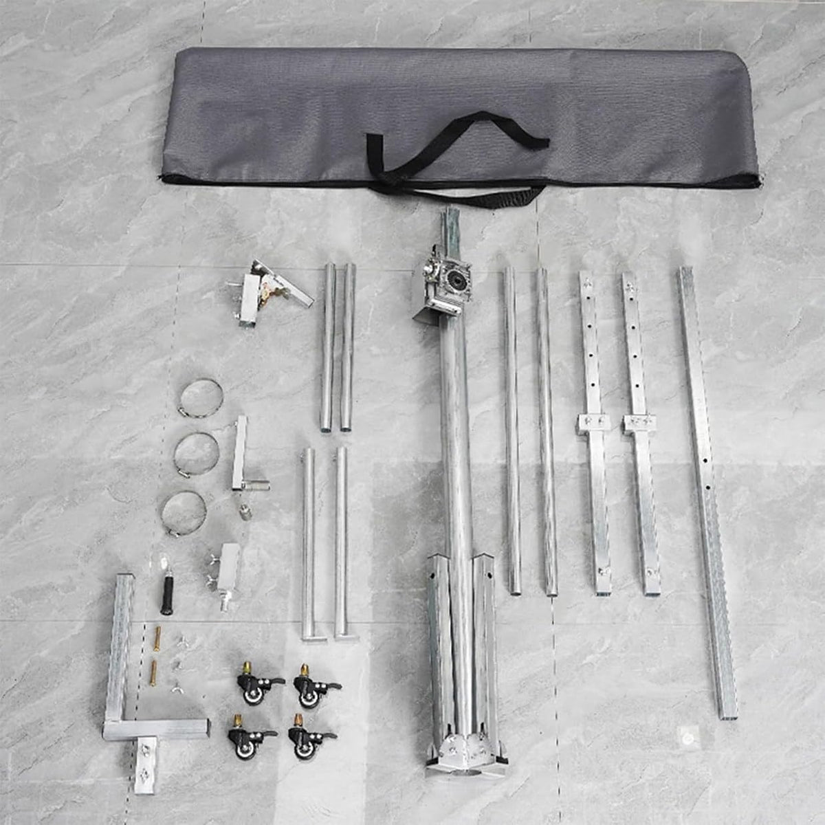 Ceiling Lift, Drywall Lift, Panel Lifting Jack Tool, Professional Construction Lift with Lockable Swivel Wheels for House Renovation, Construction Industry ()