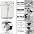 Ceiling Lift, Drywall Lift, Panel Lifting Jack Tool, Professional Construction Lift with Lockable Swivel Wheels for House Renovation, Construction Industry ()