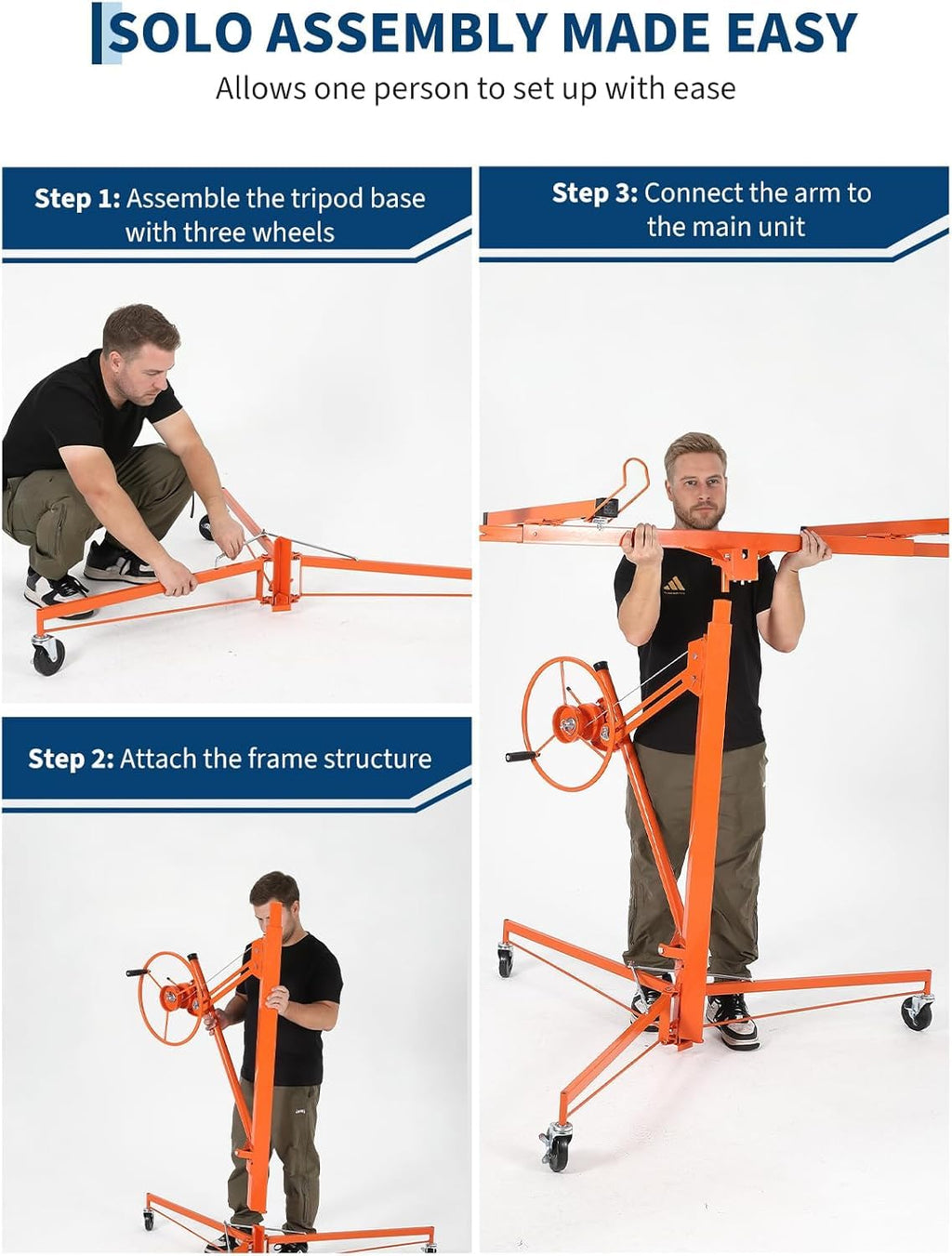 Heavy Duty Drywall Lift,11Ft/13Ft/16Ft Sheetrock Lift Drywall Jack for Ceiling