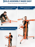 Heavy Duty Drywall Lift,11Ft/13Ft/16Ft Sheetrock Lift Drywall Jack for Ceiling