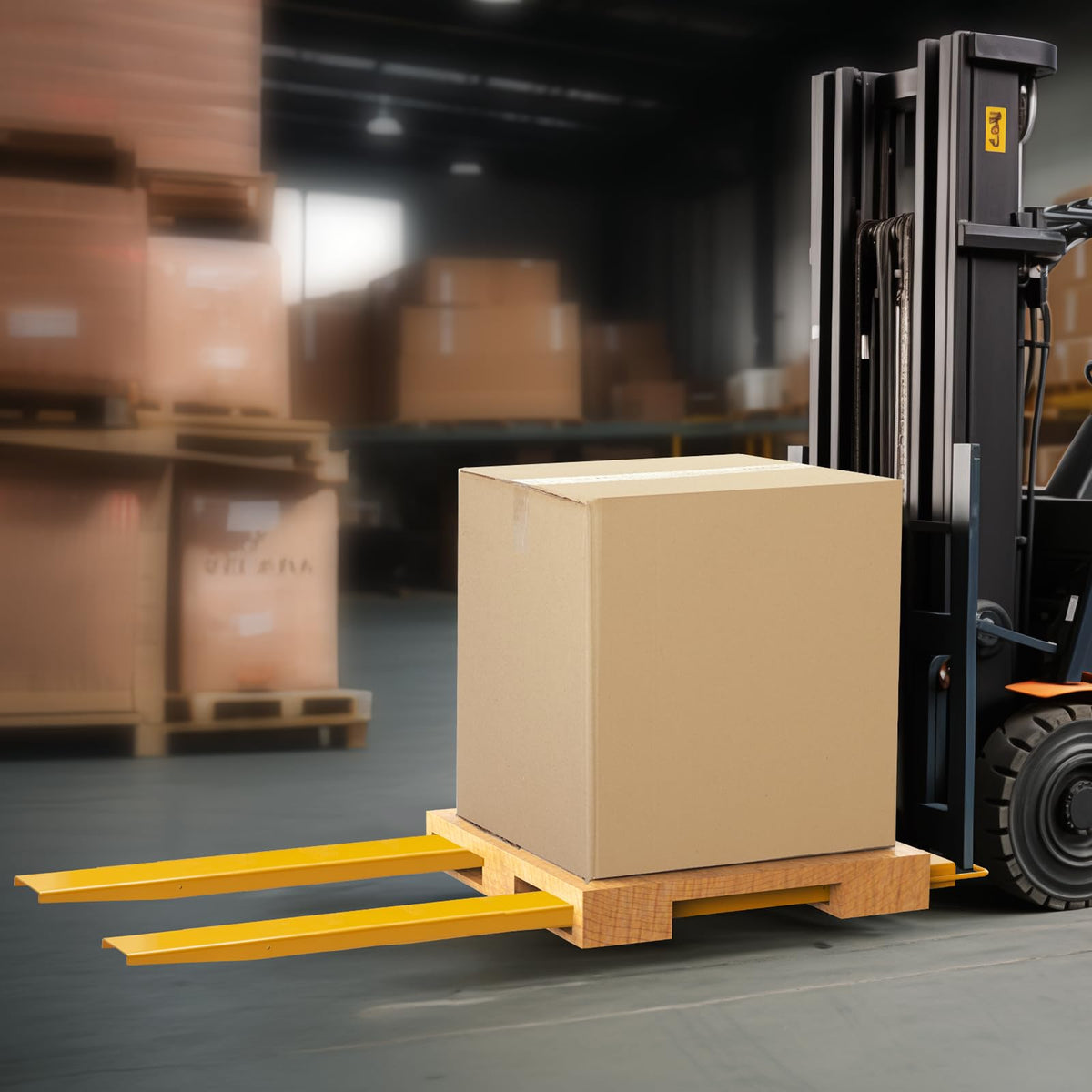VEVOR Forklift Extensions, 96 Inch Pallet Fork Extensions 4.5 Inch Width, Heavy Duty Fork Extensions for Forklifts, 1 Pair Forklift Extensions for Forklift Truck