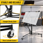 11 ft / 16 ft Drywall Lift, 150 Lbs Sheetrock Lift with Lockable Wheels