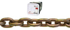 Campbell 0510426 System 7 Grade 70 Carbon Steel Transport Chain in Square Pail, Yellow Chromate, 1/4" Trade, 0.31" Diameter, 65' Length, 3150 lbs Load Capacity