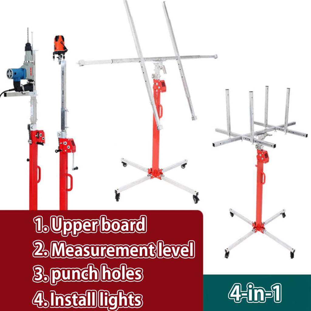 Sheetrock Lift Drywall Lift, Drywall Panel Hoist, Foldable Sheetrock Lift, Drywall Lift for Home Improvement, Suitable for Carpentry, Residential and Commercial Use(3m/118in)