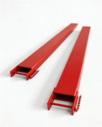 84 in Forklift Extensions, 5500 LB Capacity, 4.5 in Inner Width, Heavy Duty Steel Quick Attach Pallet Fork Extensions with Pin Safety Locks for Warehouse Factory Market, Red