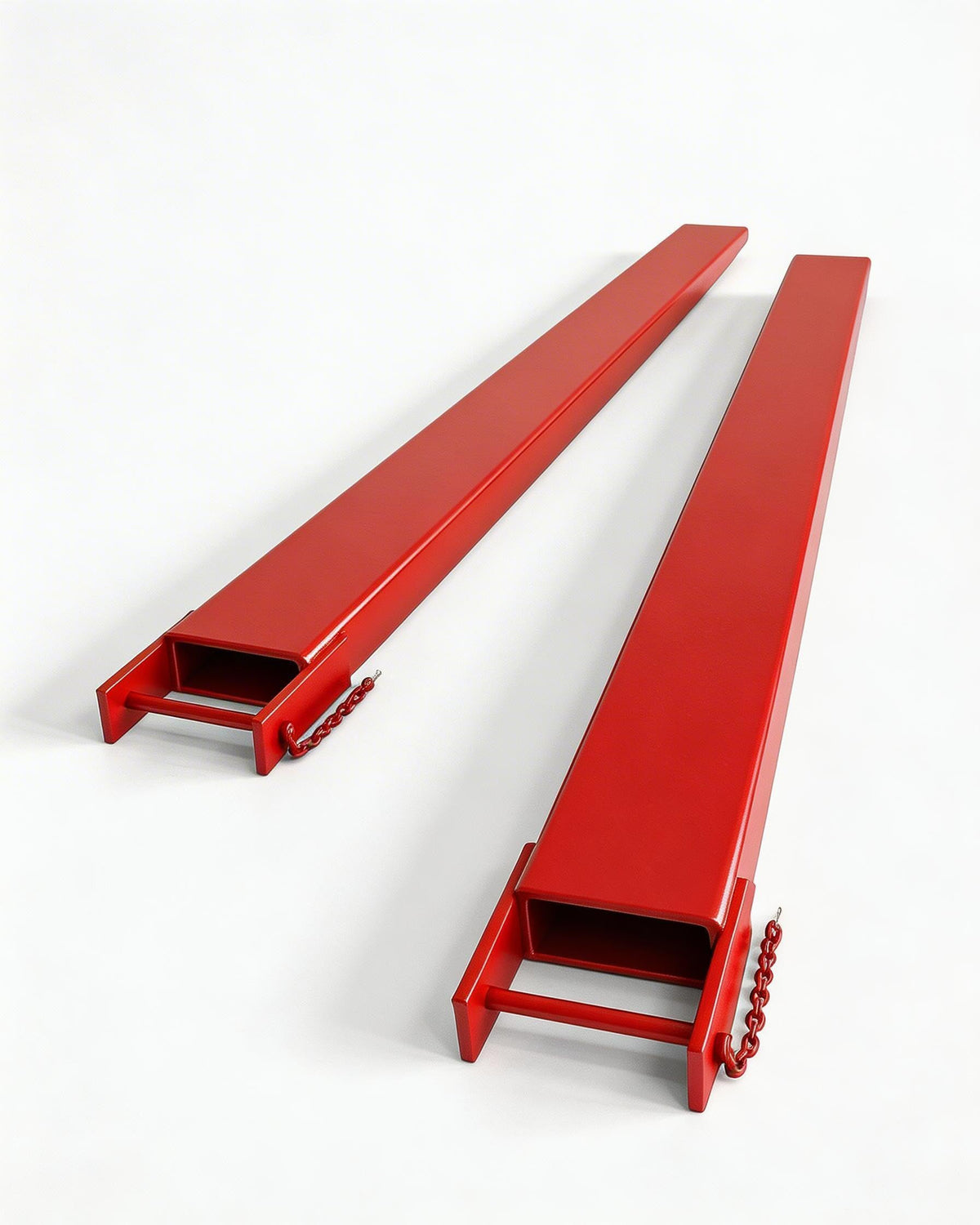 84 in Forklift Extensions, 5500 LB Capacity, 4.5 in Inner Width, Heavy Duty Steel Quick Attach Pallet Fork Extensions with Pin Safety Locks for Warehouse Factory Market, Red