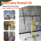 Rolling Plaster Board Lifter, Drywall Lift Drywall Jack Lift with Electric Hammer & Level Bracket, 3.0/4/5 M Drywall Lifter Panel Hoist for Ceiling and Walls(3.5 m(11.5ft))