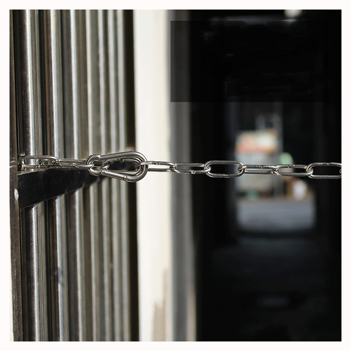 Chain Dog Collar,Clothes Chain Dog Chain (shepherd Dog) Stainless Steel Chain Safety Chain Anti-theft Chain Pet Chain Garden Coil Chain Stainless Steel Coiled Chain Load Bearing:176lbs(80kg)