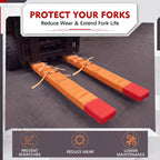 SATINIOR 2 Pack Forklift Fork Cover, with Rubber Lining and Buckle