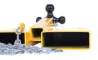 Vestil FTTM-2 Steel Fork Lift Hitch Attachment 20-9/16 in x 14-1/2 in x 8-1/16 in 1500 Lb. Capacity Yellow