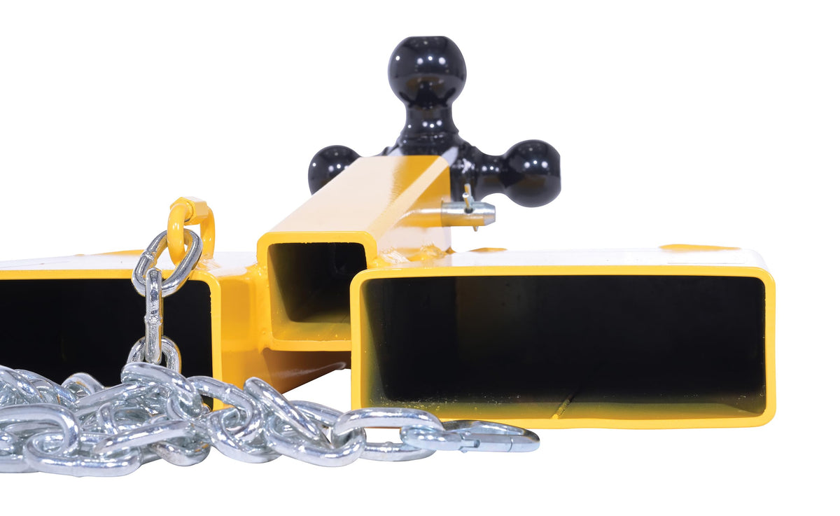 Vestil FTTM-2 Steel Fork Lift Hitch Attachment 20-9/16 in x 14-1/2 in x 8-1/16 in 1500 Lb. Capacity Yellow