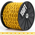 3/16" Yellow Safety Chain on Reel 150FT, Heavy Duty Welded Steel