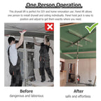 JYHHCYS Sheetrock Lifters for Drywall, Drywall Lift Panel 10ft 12ft 13ft for Construction Remodeling, Adjustable Sheetrock Hoist with Telescopic Arm & Locking Wheels(Max H 13ft/156in)